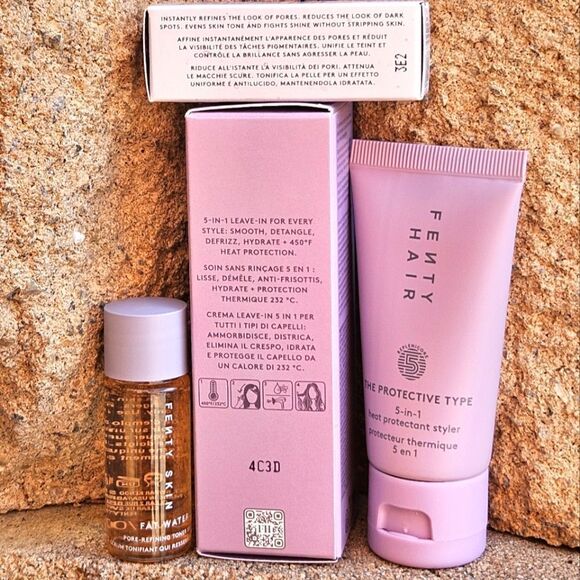 Fenty Hair & Skin Set THE PROTECTIVE TYPE 30ml FAT WATER 10ml NEW - Picture 2 of 3